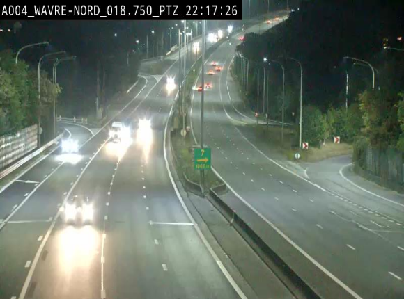 Webcam traffic E411(A4) - BK 18.7 - Bierges (Wavre Nord)