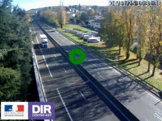Webcam routière à Le Chambon-Feugerolles sur la RN88 entre Firminy et Saint-Etienne