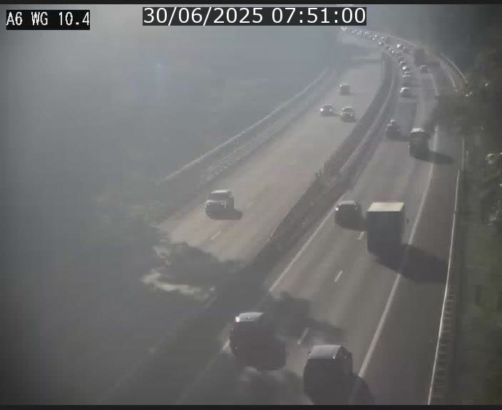 Traffic live webcam Luxembourg Mamer - A6 - BK 10.4 - direction Luxembourg/France/Allemagne