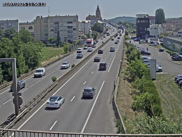 Caméra autoroute France - A31, Thionville direction Metz