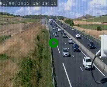 Caméra autoroute A75 à hauteur de Le Crest, en direction de Montpellier