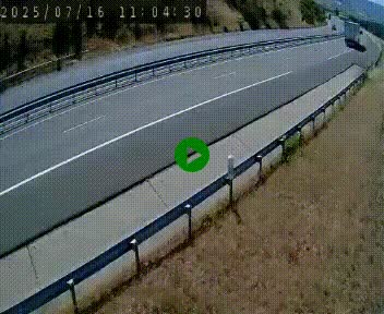 Caméra autoroutière France - A75, Engayresque, entre Millau et Séverac-le-Chateau, en direction de Montpellier