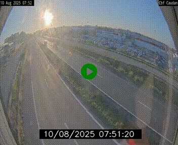 Webcam sur la N165 à hauteur de Caudan, dans le Morbihan.