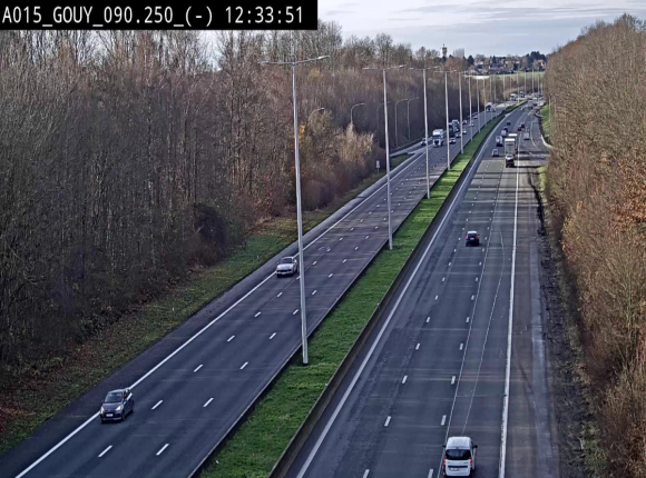 Webcam autoroute Belgique - Gouy-lez-piéton - E42 - BK 90.3