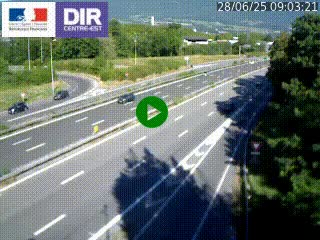 Caméra routière à hauteur de la sortie 15 Chambéry-centre au PK 4,103 en direction d'Albertville