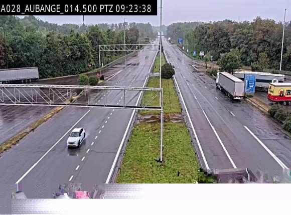 Webcam autoroute Belgique - Aubange - A28 direction Arlon - BK 14