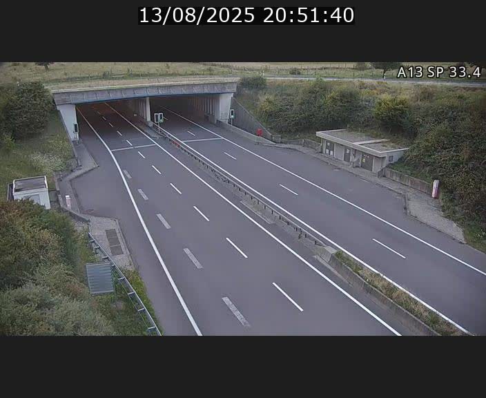 Webcam trafic sur A13 à hauteur d'Altwies en direction de Mondorf-les-bains et en provenance de l'Allemagne