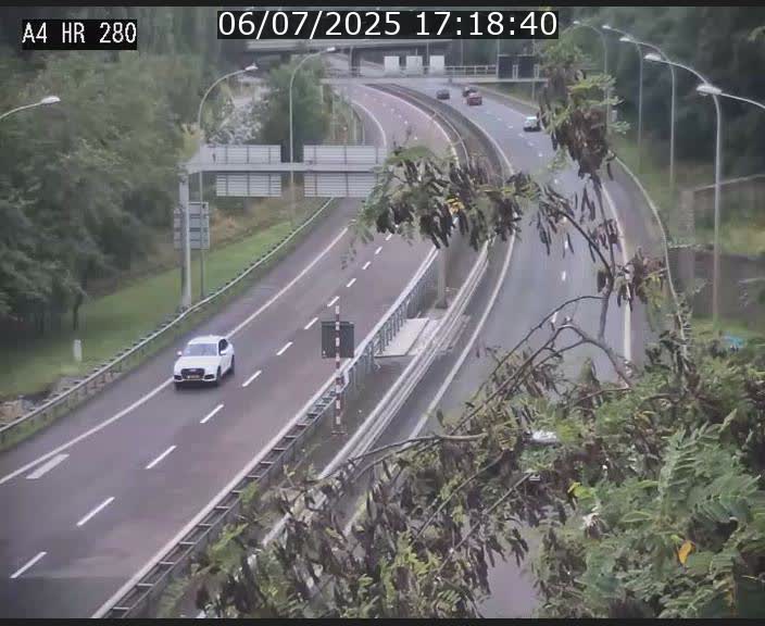 Webcam traffic A4 Luxembourg - BK 0.2 - P+R Bouillon (direction Luxembourg)