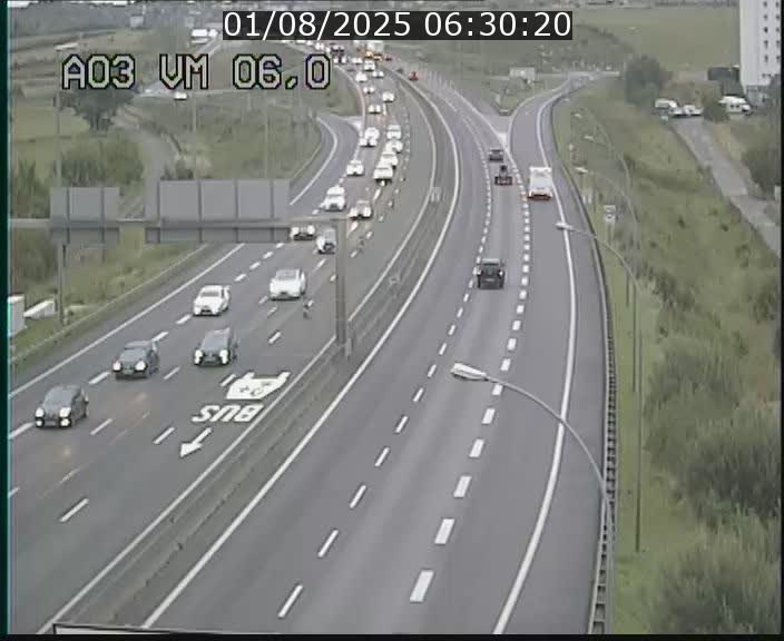 Traffic live webcam Luxembourg Aire de Berchem - A3 - BK 6 - direction France