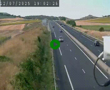 Caméra autoroute A75 à hauteur de Le Crest, en direction de Montpellier