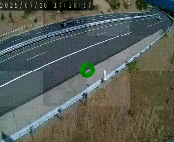 Caméra autoroutière France - A75, Engayresque, entre Millau et Séverac-le-Chateau, en direction de Montpellier