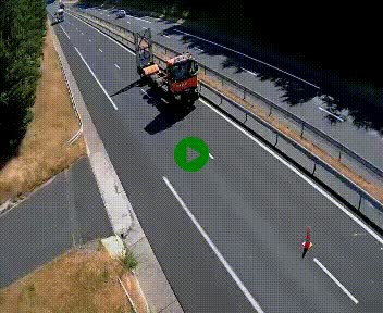 Caméra autoroute A75 à hauteur du col des Issartets en direction de Montpellier