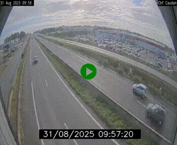 Webcam sur la N165 à hauteur de Caudan, dans le Morbihan.