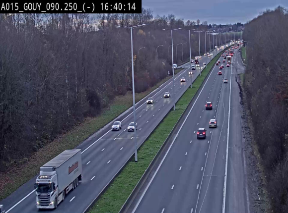 Webcam autoroute Belgique - Gouy-lez-piéton - E42 - BK 90.3
