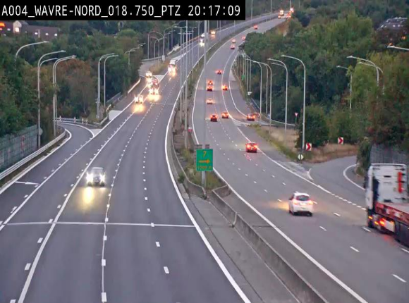 Webcam traffic E411(A4) - BK 18.7 - Bierges (Wavre Nord)