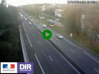 Webcam routière à Le Chambon-Feugerolles sur la RN88 entre Firminy et Saint-Etienne