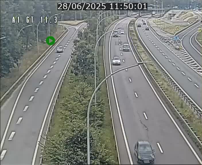 Traffic live webcam Luxembourg Senningerberg - A1 direction Allemagne - BK 11.3