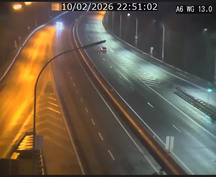 Traffic live webcam Luxembourg Mamer - A6 - BK 13 - direction Luxembourg/France/Allemagne
