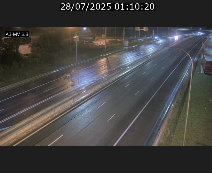 Webcam à l'Aire de Berchem au Luxembourg sur l'A3. Vue orientée vers la France