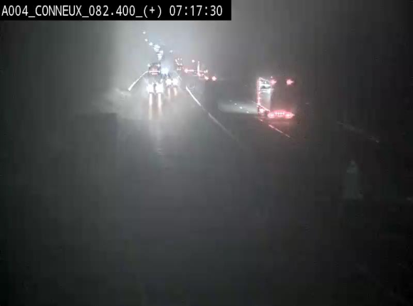 Webcam à hauteur de Conneux sur l'E411 en direction du sud de la Belgique
