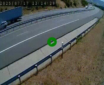 Caméra autoroutière France - A75, Engayresque, entre Millau et Séverac-le-Chateau, en direction de Montpellier