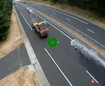Caméra autoroute A75 à hauteur du col des Issartets en direction de Montpellier