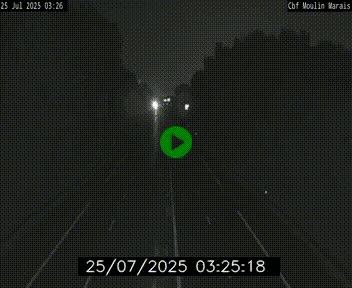 Webcam sur le périphérique de Nantes (N844) entre la Porte de Saint-Luce et la Porte d'Anjou, à l'est de la ville