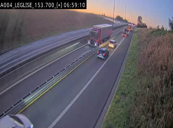 Webcam autoroute E411 à hauteur de Léglise, en direction de Luxembourg
