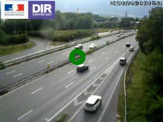Caméra routière à hauteur de la sortie 15 Chambéry-centre au PK 4,103 en direction d'Albertville
