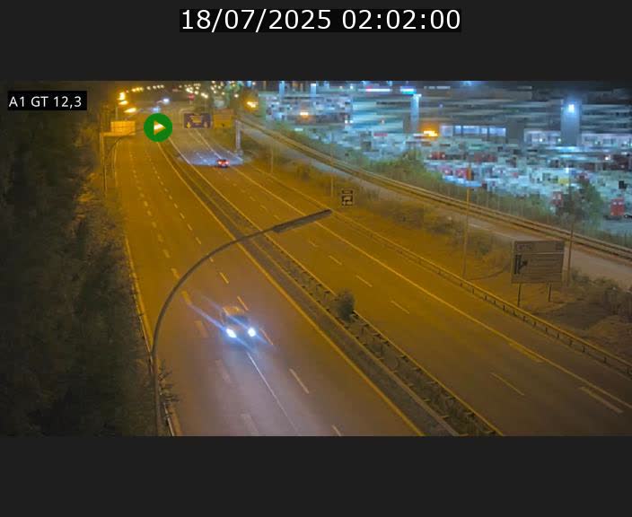 Traffic live webcam Luxembourg Senningerberg - A1 direction Allemagne - BK 12.3