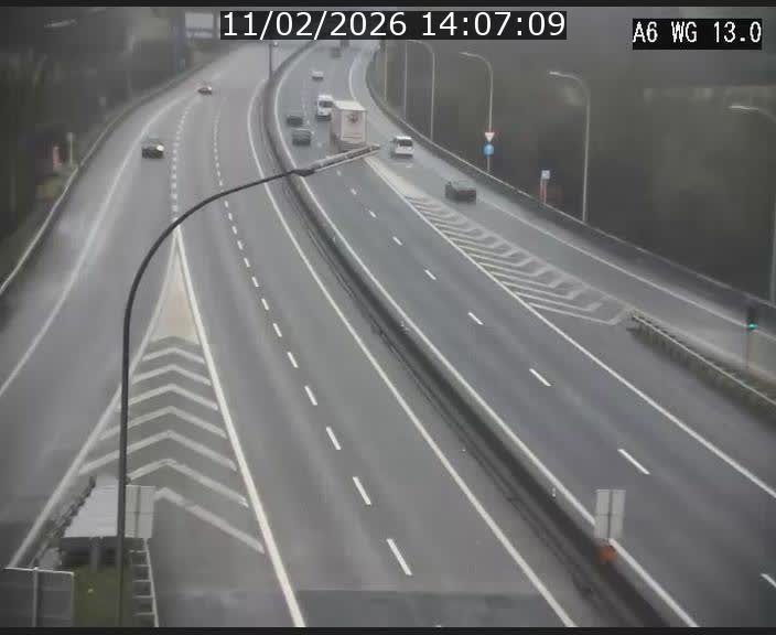 Traffic live webcam Luxembourg Mamer - A6 - BK 13 - direction Luxembourg/France/Allemagne