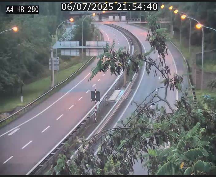 Webcam traffic A4 Luxembourg - BK 0.2 - P+R Bouillon (direction Luxembourg)