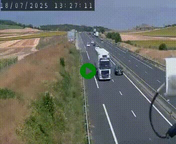 Caméra autoroute A75 à hauteur de Le Crest, en direction de Montpellier