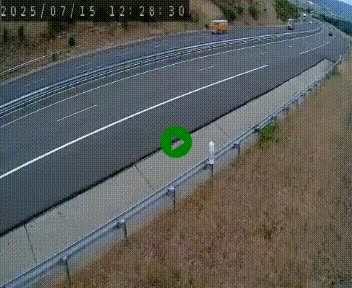 Caméra autoroutière France - A75, Engayresque, entre Millau et Séverac-le-Chateau, en direction de Montpellier