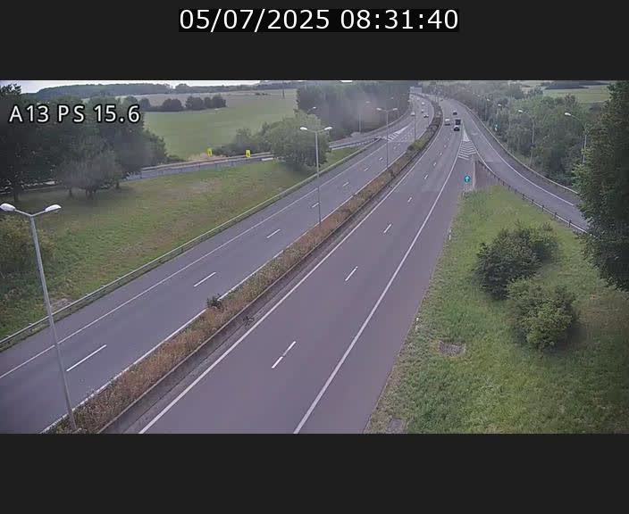 Traffic live webcam Luxembourg Kayl - A13 direction Dudelange - BK 15.6