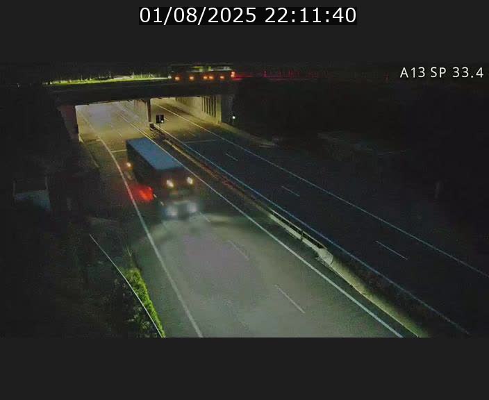 Webcam trafic sur A13 à hauteur d'Altwies en direction de Mondorf-les-bains et en provenance de l'Allemagne