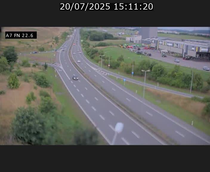 Caméra trafic Luxembourg - A7, Colmar-berg direction Mersch