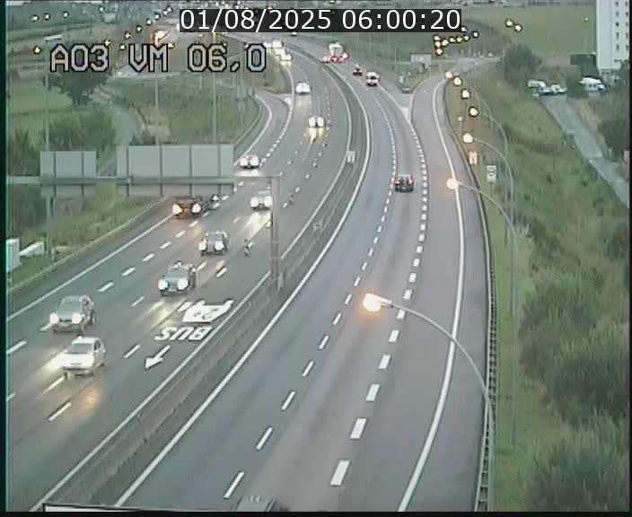 Traffic live webcam Luxembourg Aire de Berchem - A3 - BK 6 - direction France