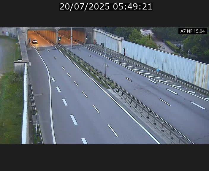 Caméra trafic Luxembourg - A7, Tunnel Mersch, entrée sud, direction Ettelbruck