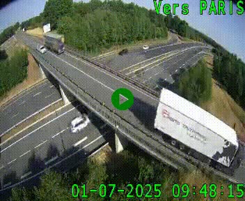 Clone of Caméra routière sur l'autoroute A20 au nord de Limoges, à la jonction avec la N520. Vue orientée vers Paris