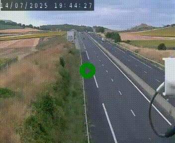 Caméra autoroute A75 à hauteur de Le Crest, en direction de Montpellier