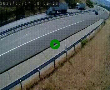 Caméra autoroutière France - A75, Engayresque, entre Millau et Séverac-le-Chateau, en direction de Montpellier