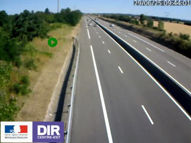 Webcam sur le contournement de Valence, sur la Nationale 7, à la jonction avec la N532, caméra orientée vers Grenoble