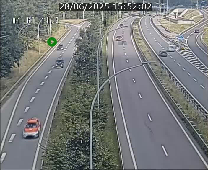 Traffic live webcam Luxembourg Senningerberg - A1 direction Allemagne - BK 11.3