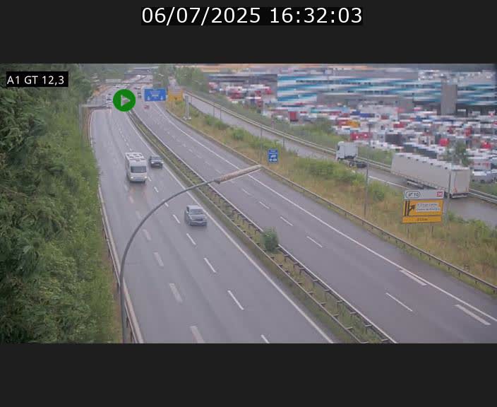 Traffic live webcam Luxembourg Senningerberg - A1 direction Allemagne - BK 12.3
