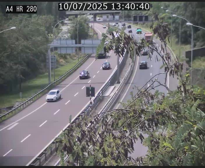 Webcam traffic A4 Luxembourg - BK 0.2 - P+R Bouillon (direction Luxembourg)