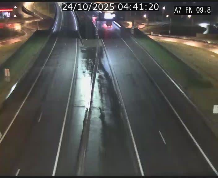 Caméra trafic Luxembourg - A7, Tunnel Gousselerbierg, sortie sud, direction rond-point Lorentzweiler (BK 9.9)