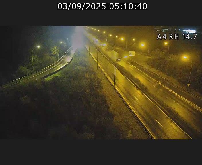 Traffic live webcam Luxembourg Jonction Lankelz - A4 - BK 14.7 - direction Luxembourg