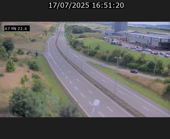 Caméra trafic Luxembourg - A7, Colmar-berg direction Mersch