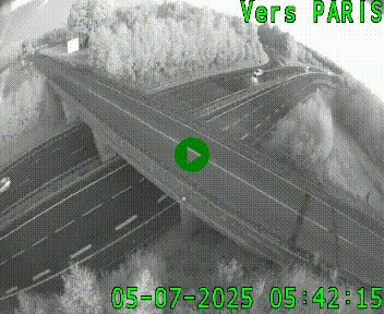 Clone of Caméra routière sur l'autoroute A20 au nord de Limoges, à la jonction avec la N520. Vue orientée vers Paris